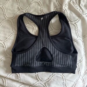Fabletics Black and Gray Sports Bra